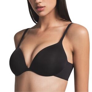 NWT!!! SKIMS Ultimate Push Up Plunge Bra - in Onyx Black - Size 36A